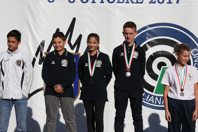 Finali-Camp.-Italiani-Giovani Milano-2017 1°-piano-squadra-Campione-d'Italia-in-C10-Allievi-(Del-Tiro-A---Marrese-MT---Santoro-T)-rid