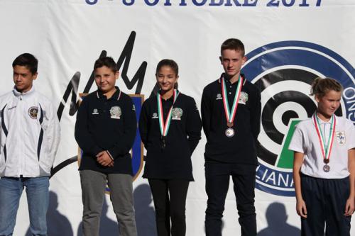 Finali-Camp.-Italiani-Giovani Milano-2017 1°-piano-squadra-Campione-d'Italia-in-C10-Allievi-(Del-Tiro-A---Marrese-MT---Santoro-T)-rid