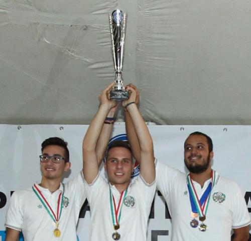 Finali-Camp.-Italiani-Giovani Roma-2017 Candela-Squadra-Campione-d'Italia-in-PS-JU-(Chiummarulo-M---Lapenda-F---Ippolito-A)-rid