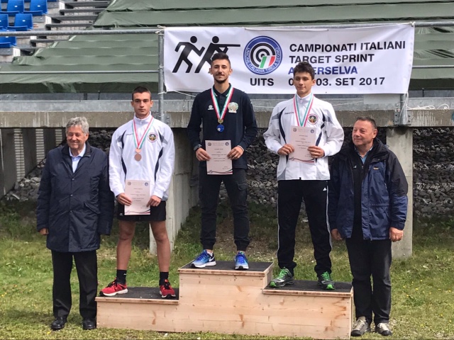 Finali del 1° Camp. Italiano di Target Sprint Anterselva 2017 Conte Giuseppe Campione d'Italia Juniores Uomini