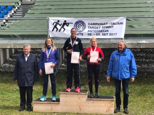 Finali del 1° Camp. Italiano di Target Sprint Anterselva 2017 Macali Francesca Campionessa d'Italia categoria Donne