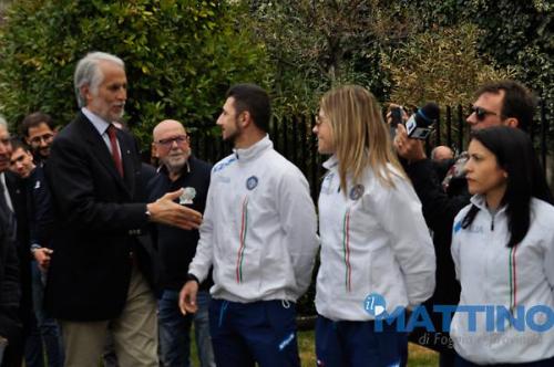 il saluto di Malagò ai tiratori azzurri forgiatisi in sezione 1